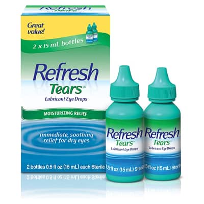 Refresh Tears Lubricant Eye Drops, 2 Count